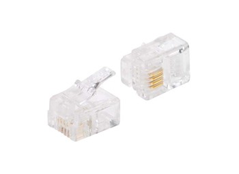 RJ12 6P6C CONNECTORS 100