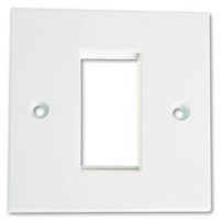 1 MOD WALL PLATE WHITE  