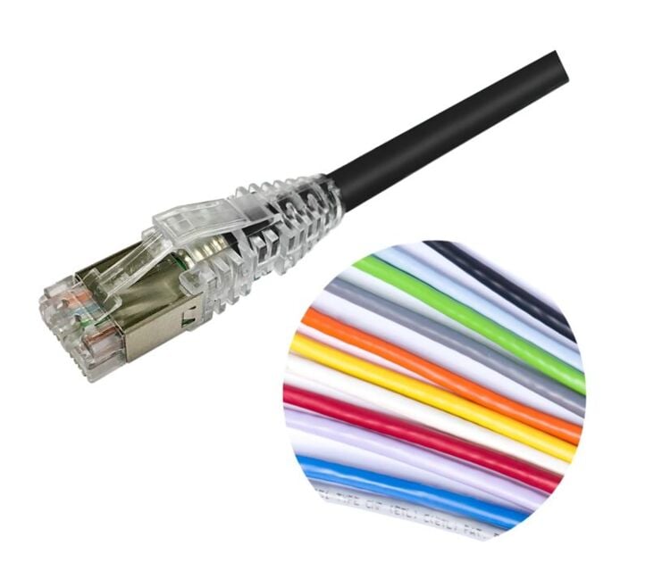 CAT6A S/FTP 4M WH LSZH  