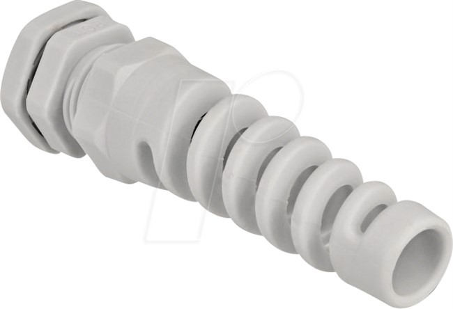 CABLE GLAND PG11+L/N GY 