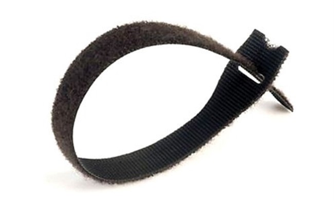 150MM VELCRO TIE BK     