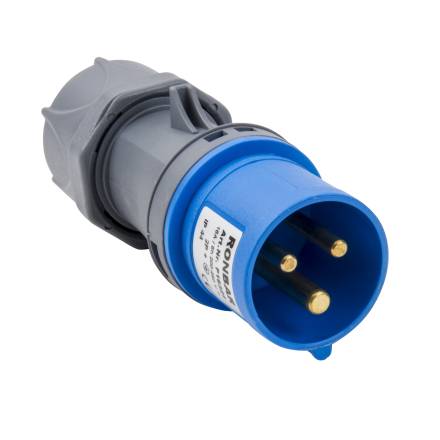 240V 2P+E 16A IND PLUG  