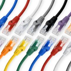 5.0M5E UTP SLIM LINE COPPER PATCH LEAD/CORD LS0H YW